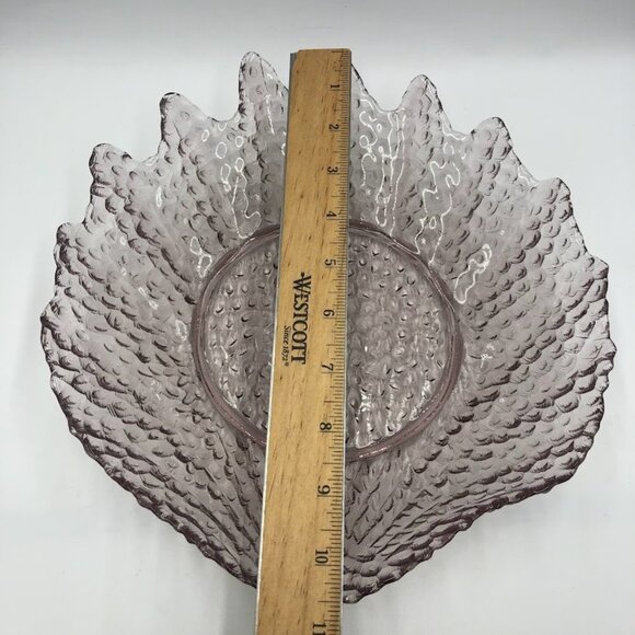 Pink Shell Shaped Appetizer Snack Bowls Set of 7 Scallop Edges 1 Big 6 Small - Picture 16 of 16